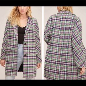 NWT ASTR | Wool Keller Plaid Coat